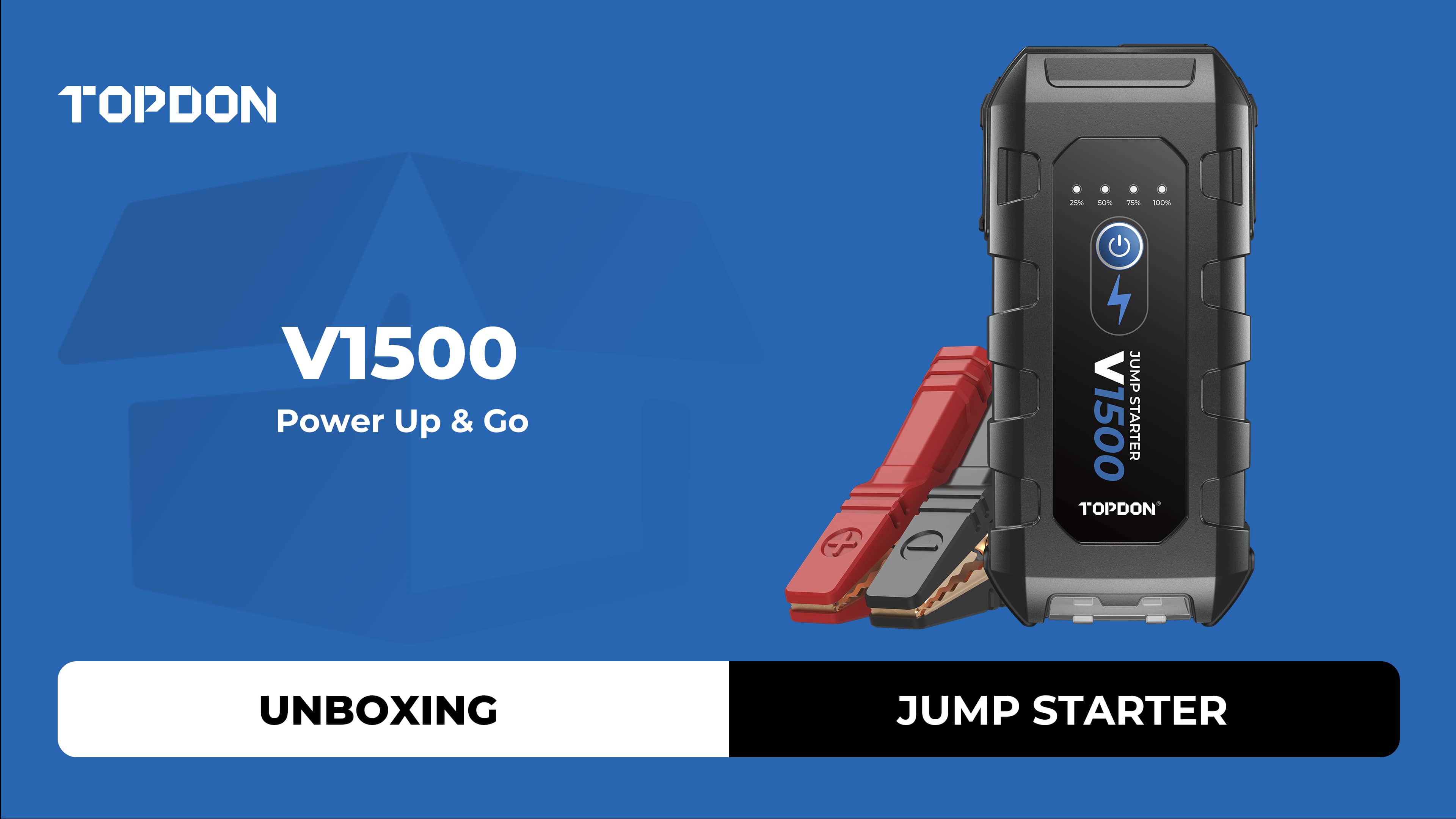 TOPDON V1500 | Unboxing | Jump Starter | Power Up & Go